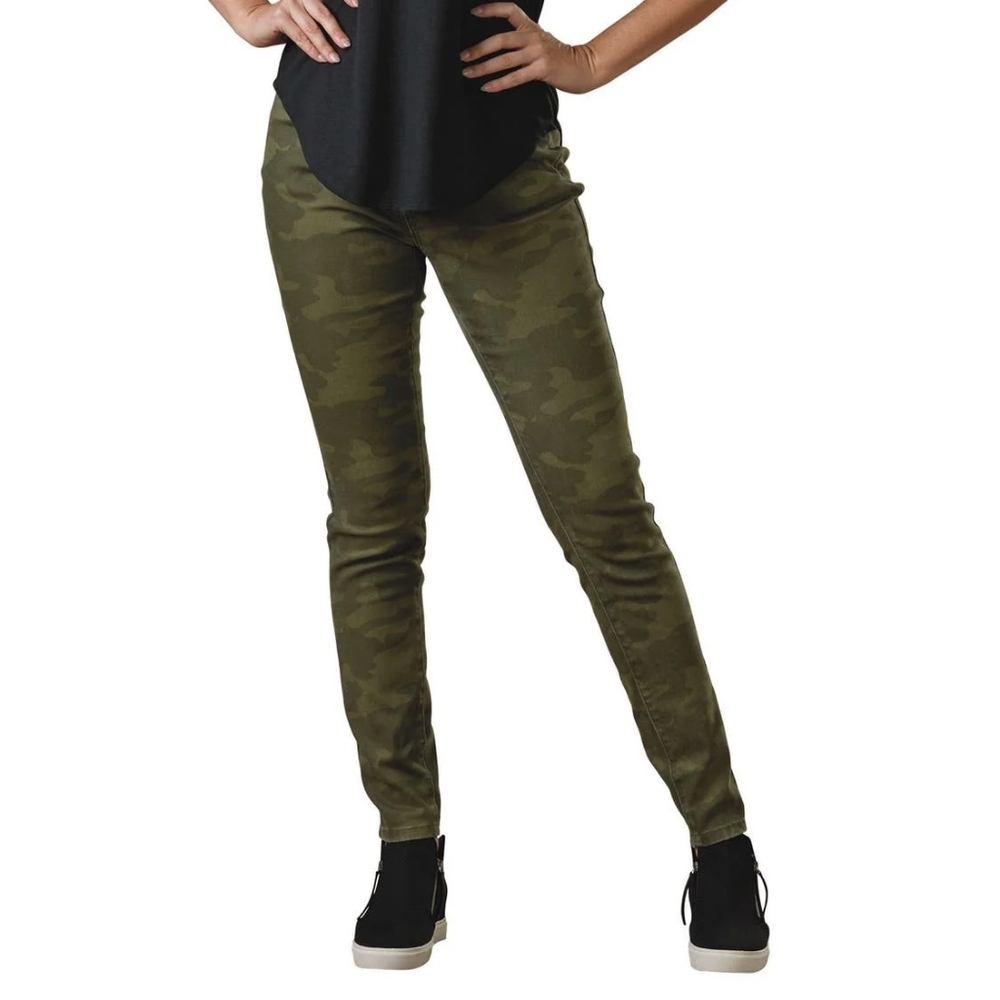 K. Jordan Camouflage Skinny,  High Rise Ladies Jeans,  Ladies Size 14